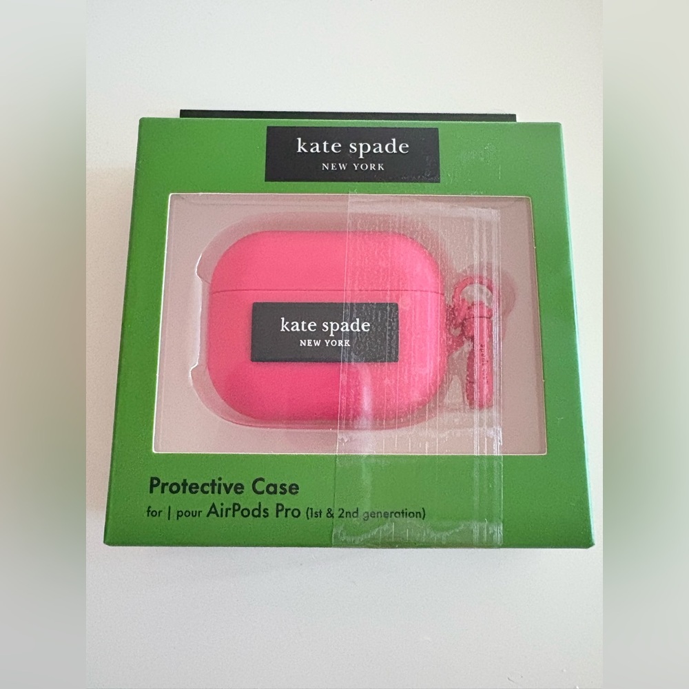 NWT- Kate Spade Vibrant Pink AirPods Pro Case